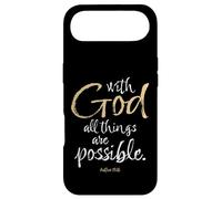 Matthew 19:26 Bible Verse With God All Things Are Possible Case for iPhone Air