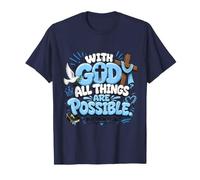 Matthew 19:26 with God All Things are Possible T-Shirt