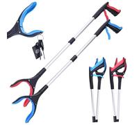 Matthew 2-Pack Grabber Reacher Tool, 32" Foldable Pick Up Stick Grabbers for Seniors, Lightweight Leaf Trash Picker Upper Grabber Tool, Surgery Recovery Gifts Elderly Must Haves