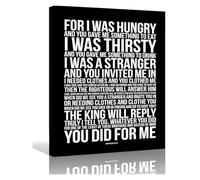 Matthew 25 Scripture Print, Parable of the Talents Bible Verse Wall Art, Inspirational Christian Poster for Home, Office Decor(Unframed,08x12inch(20x30cm))