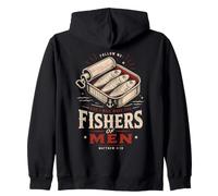 Matthew 4:19 Sardines Christian Discipleship Scripture Zip Hoodie