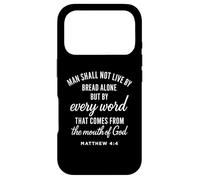Matthew 4:4 Every Word From God Scripture Bible Verse Prayer Case for iPhone 17 Pro