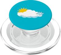 Matthew 6:26 Bible verse w/cute bird, sun & cloud graphic PopSockets PopGrip for MagSafe