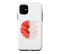 Matthew 6, 34, Do Not Worry About Tomorrow, JNF, Christian Case for iPhone 11