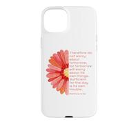 Matthew 6, 34, Do Not Worry About Tomorrow, JNF, Christian Case for iPhone 15 Plus
