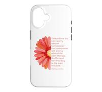 Matthew 6, 34, Do Not Worry About Tomorrow, JNF, Christian Case for iPhone 16