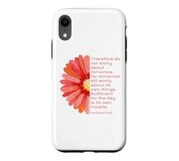 Matthew 6, 34, Do Not Worry About Tomorrow, JNF, Christian Case for iPhone XR