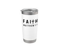 Matthew 7:1 7 1 Faith - God Jesus Christian Scripture Judge Stainless Steel Insulated Tumbler