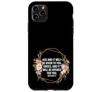Matthew 7:7 7 7 God Jesus Religious Ask Seek Knock Christian Case for iPhone 11 Pro Max