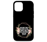 Matthew 7:7 7 7 God Jesus Religious Ask Seek Knock Christian Case for iPhone 12/12 Pro