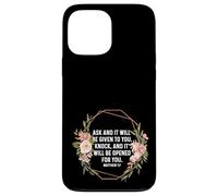 Matthew 7:7 7 7 God Jesus Religious Ask Seek Knock Christian Case for iPhone 13 Pro Max