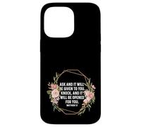 Matthew 7:7 7 7 God Jesus Religious Ask Seek Knock Christian Case for iPhone 14 Pro Max