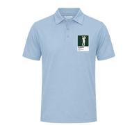 Matthew Baldwin Golf Icon Frame Men's Polo Shirt - Light Blue / 2XL
