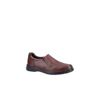 'Matthew' Classic Slip On Shoes Hush Puppies Brown 7