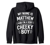 Matthew Funny Joke Humor Men Brother Uncle Son Friend Boy Zip Hoodie
