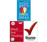 Matthew Syed Collection 3 Books Set (Rebel Ideas, Black Box Thinking, Bounce The Myth of Talent and the Power of Practice)