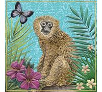 Matthew Williamson Monkey Blank Greeting Card with Envelope