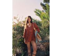 Matthew Williamson x Free People Retro Sunbeam Towel Short Set at Free People in Backroads Combo, Size: Medium - female