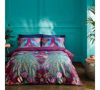 Matthew Williamson Xanadu Peacock 200 Thread Count Cotton Sateen Duvet Cover Set - Double