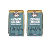 Matthews Cotswold Crunch 2X1.5Kg - Strong Bread Flour with Malted Wheat Flakes - Nutty Flavour & Malty Aroma