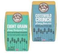 Matthews Eight Grain & Strong Crunch Flour 1.5Kg Pack Each High Fibre and Protein Flours for Multigrain Bread, Rolls, and Artisan Baking (NP)