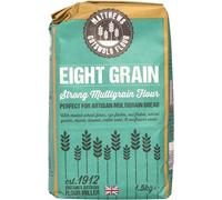 Matthews Eight Grain Strong Multigrain 3X1.5Kg wholesome flour is ideal for baking delicious, high fibre multigrain artisan breads and rolls by hand or bread machine