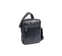 MATTIES Men's Pioneer Leather Bags, Black/White, 0cm x 19cm x 25cm
