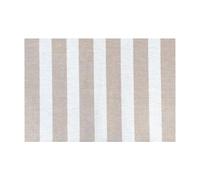 Mattify Sand & Vanilla Stripes Standard Doormat, Fully Washable at 30 Degrees, Non-Slip Backing, 50 x 75 cm
