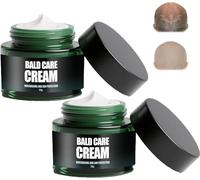 Mattifying Bald Head Cream for Men - Non Greasy Scalp Moisturiser with Fast Absorb Formula, Hyaluronic Acid Dry Scalp Treatment, Lightweight Matte Finish,Skincare Gift for Dad 50g (2PCS)