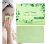 Mattifying Paper, 100 Mattifying Sheets for Oily Skin - Portable Refreshing Shine Control Wipes Make-up Compatible for Travel and Home