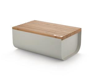 Mattina Bread Box Made of Steel Warm Grey Alessi - 8003299443109