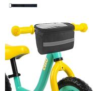 MATTISAM Front Bike Basket, Insulated Bike Handlebar Bag Keeps Food Warm/Cool, Water Resistant Bicycle Basket for Kids Girls Boys Men Women Road Mountain Bike, with Bike Phone Mount Fit Phone Below 7"