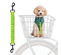 MATTISAM Retractable Bicycle Dog Seatbelt, Elastic Pet Safety Leash Harness for Cat, Dog Leash Extension Attachment Shock Absorbing Lead Extension Absorber (Green)