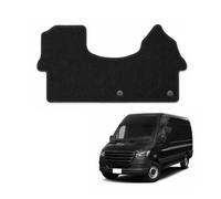 MatTrax - Car Mats for Mercedes Sprinter Van 2018 to Present - Tailored Car Carpet Car Mats Set with Accessories - Anti-Slip Car Floor Mats, Waterproof - Easy to Clean - Grey Edging,Carpet