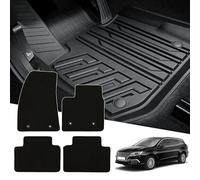 MatTrax- Car Mats for MG Motors UK MG5 EV (two piece rear) 2020+ - Tailored Rubber Car Mats Set with Accessories - Anti-Slip Car Floor Mats, Waterproof - Easy to Clean - Black Edging,Rubber
