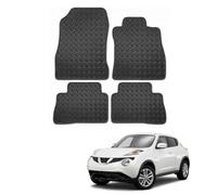 MatTrax- Car Mats for Nissan Juke 2010-2019 - Tailored Rubber Car Mats Set with Accessories - Anti-Slip Car Floor Mats, Waterproof, Heavy Duty - Easy to Clean - Grey Edging,Rubber