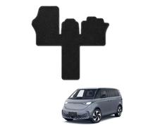 MatTrax - Car Mats for Volkswagen ID Buzz Van 2022+ - Tailored Car Carpet Car Mats Set with Accessories - Anti-Slip Car Floor Mats, Waterproof - Easy to Clean - Black Edging,Carpet