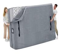 Mattress Bags for Moving and Storage, BETU Waterproof Mattress Protector Twin XL Mattress Cover with 8 Heavy Duty Handles and Zipper Extra Thick Moving Supplies for Dorm (2 Pack:82x42x13.5 Grey)