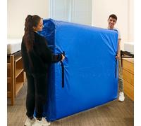 Mattress Bags for Moving, BETU Mattress Protector Waterproof Mattress Cover Twin Size Storage Bags with 8 Heavy-Duty Handles and Zipper for College Bed Extra Thick Large Reusable (77"x42"x15" Blue)