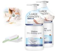 Mattress Cleaner Stain Remover 300ml, Powerful Mattress Yellow Stain cleaner, Urine Sweat Blood Fast Acting Cleaner, Remove Even Old Stains Effortlessly, Stain Remover Extra Strong (1, 2PCS)