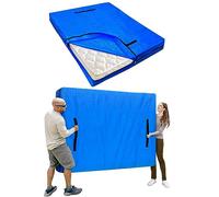 Mattress Cover for Moving and Storage Single Size Mattress Bags with 8 Sturdy Handles Waterproof Mattress Protector Tarp Durable Mattress Bags for Carrying Household Essentials (195 * 106 * 38cm)