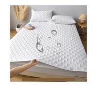 Mattress Cover Mattress Cover Waterproof Protector With Elastic Band Soft Breathable Pad For Bed(Without Pillowcase)(White,140x190cm)