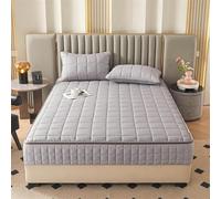 Mattress Cover with Zip Quilted Mattress Protector Mattress Topper Cover 360° Fully Total Encasement Fitted Sheet Cover Washable Removable-A-200×200+30cm