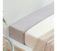 Mattress Extension for Filling the Gap Between Mattress and Headboard/Wall, Bed Gap Filler, Available in 840 Sizes, High Density Sponge Love Bridge with Removable Cover (Light Grey, 90 x 10 x 15 cm)