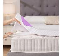 Mattress Gel Topper 120 x 200 cm H3, Mattress Topper with Gel Memory Foam for Box Spring Bed, Caravan, Sofa Bed, with Removable and Washable Cover, 7.5 cm Height