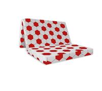 Mattress Guru Badenia Double Folding Z Bed Futon Mattress with Protective Travel Cover in White | Size: Small Double Mattress Guru White Small Double