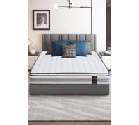 Mattress Guru Silver 2500 5 Zone Pocket Spring Mattress with Multiple Foam layers in White | Size: Double Mattress Guru White Double