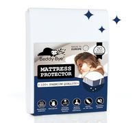 Mattress Protector 80x200 cm Single Bed Waterproof and Breathable Beddy-Bye® with 4 Elastic Corners - Eco-Responsible Made in EU and Oeko-Tex®