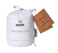 Panda Bamboo Mattress Protector (Single: 90 x 190 x 32 cm) White