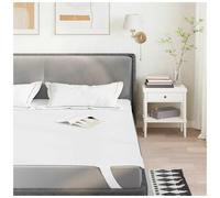 Mattress Protector White 100x220 cm Polyester with TPU Backing Waterproof Silent